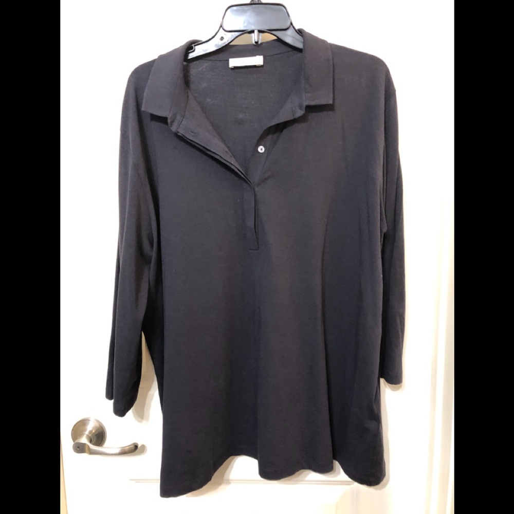 Le Tricot Perugia Navy Blue Top
